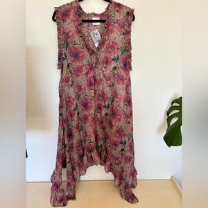 Floral High Low Dress